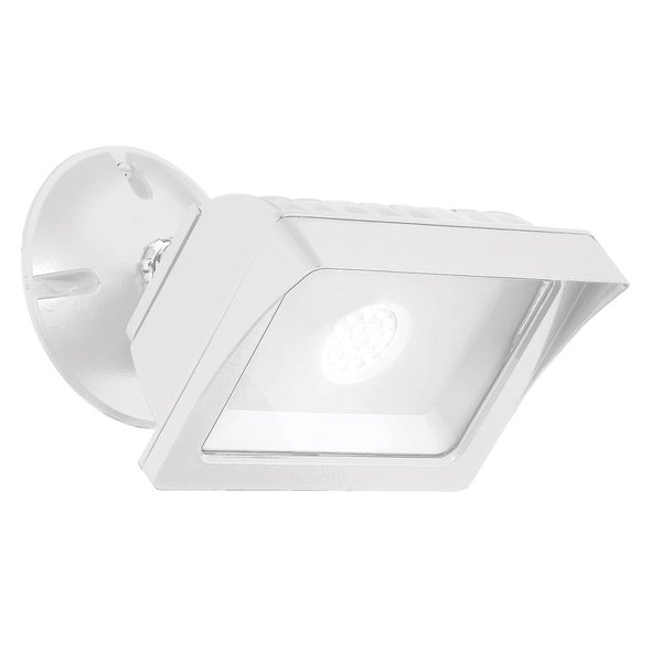 Designers Fountain White Integrated LED Outdoor Line Voltage Security Flood Light with Clear Glass FL2016N40-06